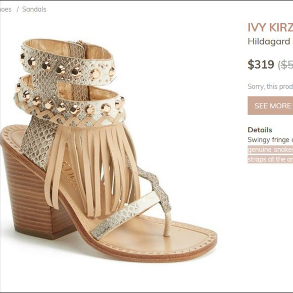 Ivy Kirzhner Shoes - IVY KIRZHNER Gladiator Fringe 18KRose Gold Stud